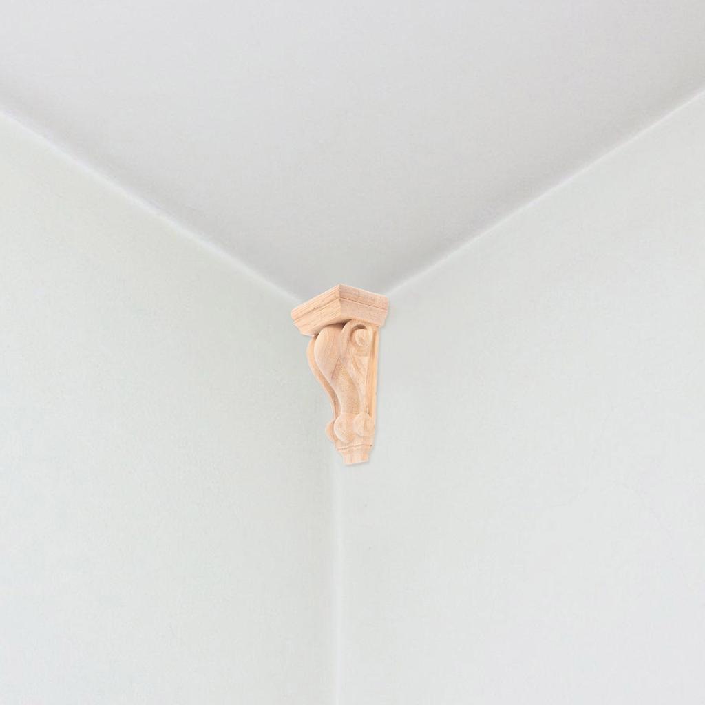 Wood Roman Column Corbels Carved Solid Wood Decorative Shelf Bracket for Fireplace Mantel Beam Support Home Wall Decoration