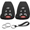 2pcs Compatible with Chrysler Voyager Town & Country Dodge Caravan Grand Caravan Key Fob Cover Case Key Chain Protector Keyless Remote Holder