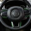 My Good Car Chrome Car Steering Wheel Buttons Knob Cover Trim Sticker Accessories for Jeep Compass 2017 2018 Renegade 2015
