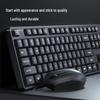 Xia Ke Silent Mechanical-Feel Wired Keyboard & Mouse Set for Desktop/Laptop Office Use