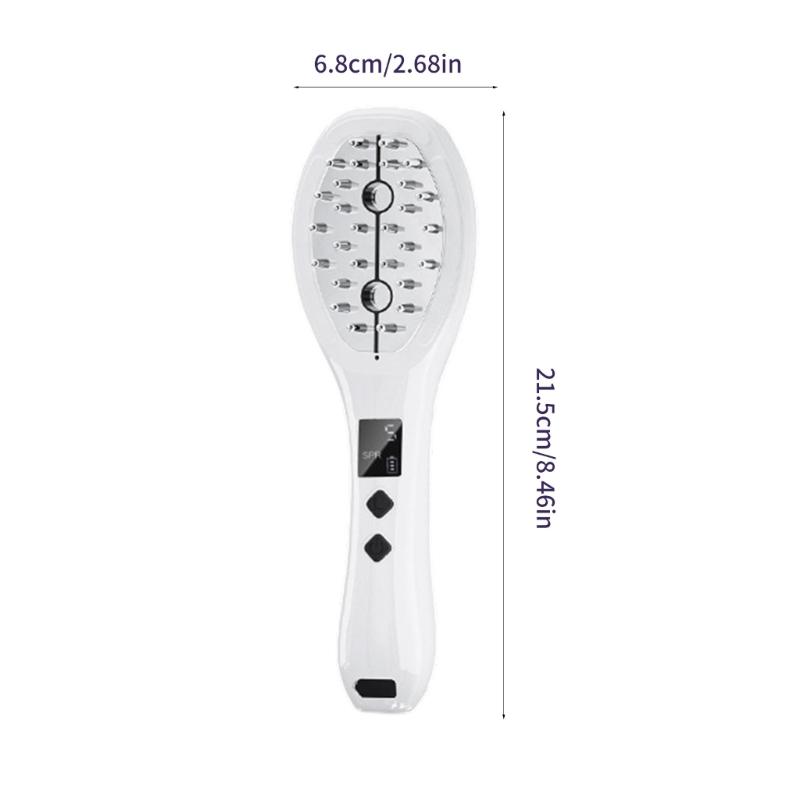 5 Gear Adjustable Electric Scalp Massage Brush Comb USB Rechargeable Vibrating Scalp Massager Tool for Hair Treatments