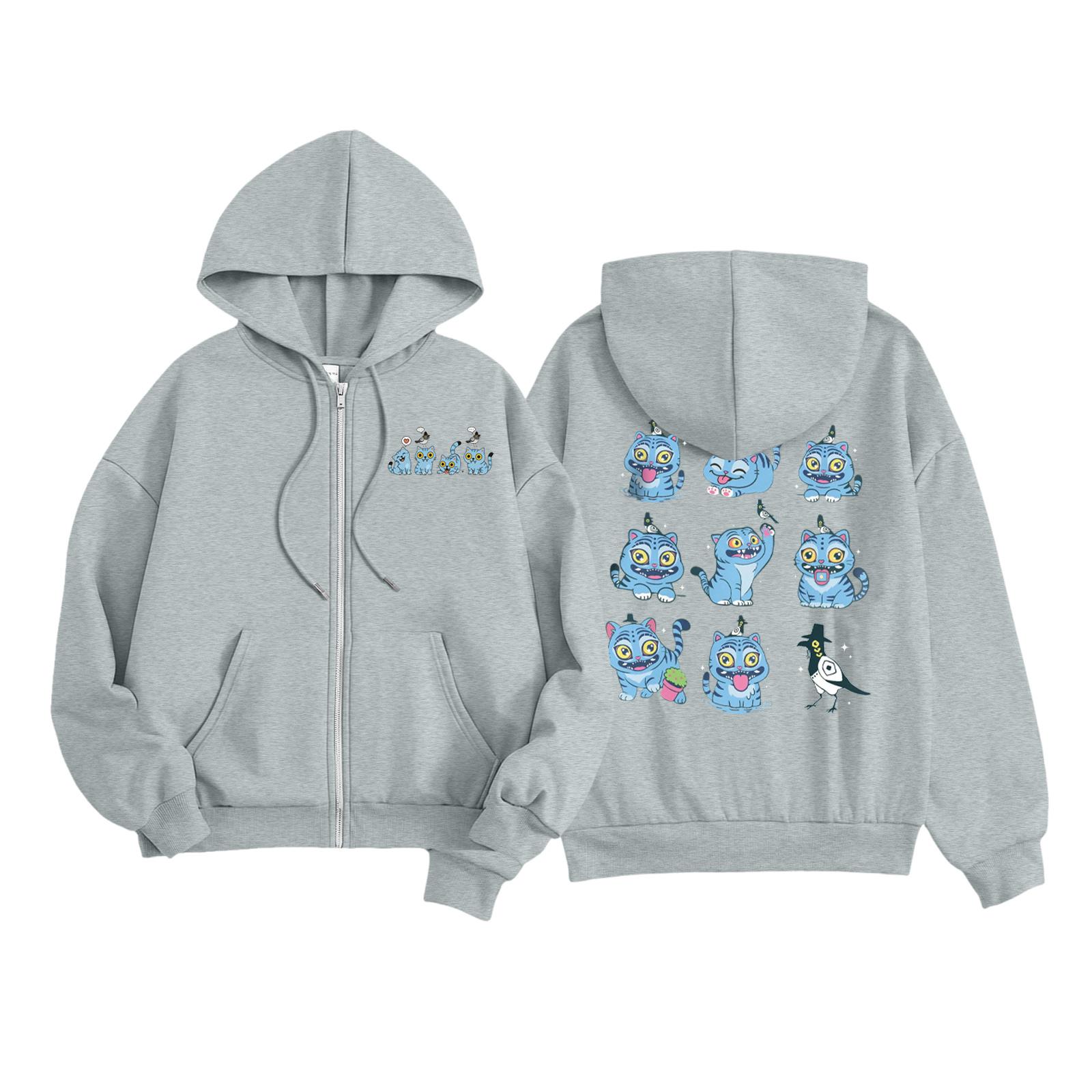 

Kids Fashion Women s Lightweight Long Sleeve Zipper Hoodie Printed Hoodie With Pockets 130