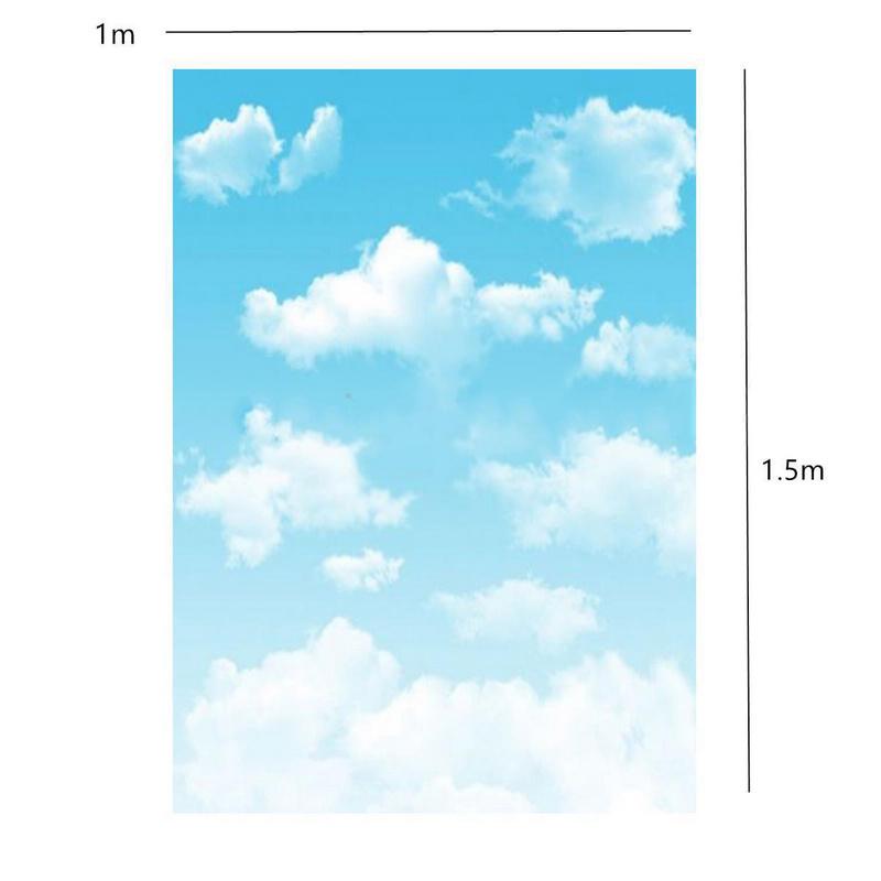 Blue Sky White Cloud Studio Photography Background Photo Backdrop Props