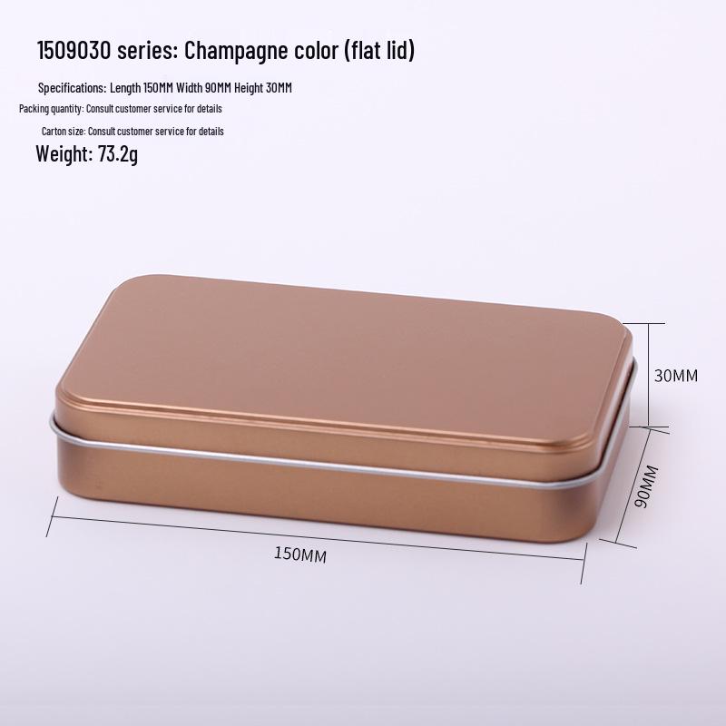 In-Stock Frosted Square Tin Box for Makeup: Eyeshadow, Blackhead Needle, Eyebrow Pencil Packaging