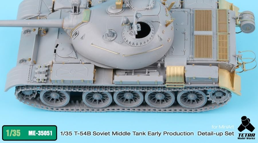 Tetra Model ME Series Russian Medium Tank Early Production Type Plastic Model Parts ME3551 1/35 T-54B (MIN)