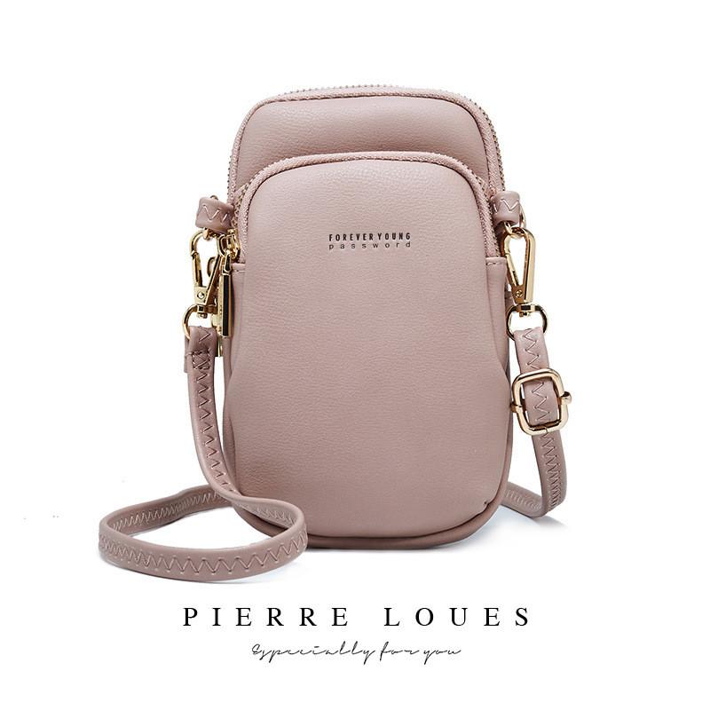 Ielgy Ladies Mobile Phone Bag Fashion Simple Shoulder Messenger Bag