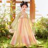 Anneyol Girls' Summer Chinese Style Hanfu Princess Dress