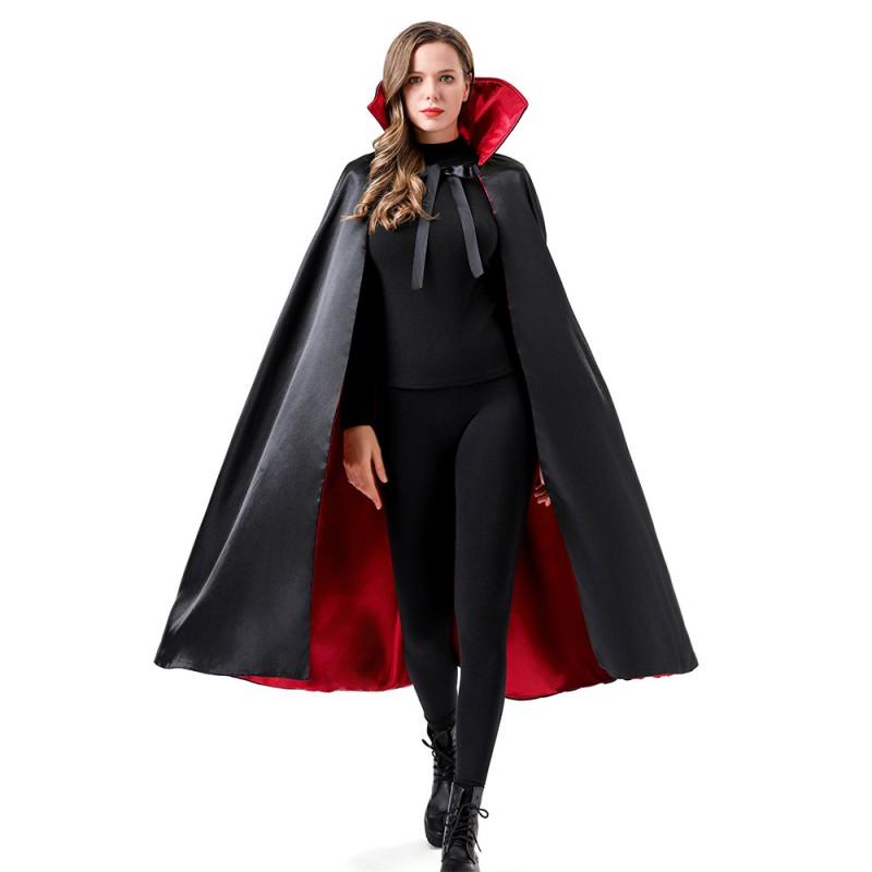 Womens Elegant Reaper Cape Costume Halloween Cosplay Party Stage Performance Fantasy Theme