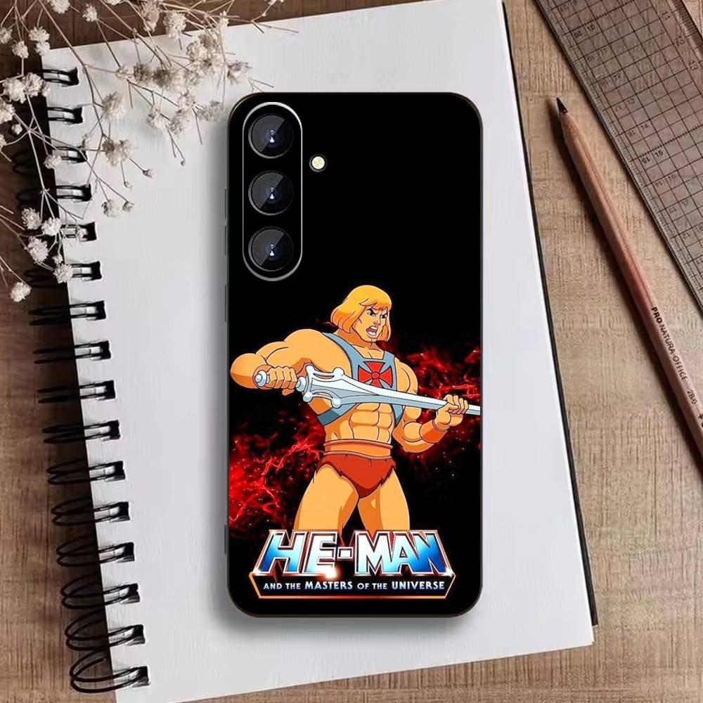 

Чехол для телефона N-MOTU He-Man для Samsung Galaxy A73,21,22,32,71,53,52,51,80,5G Мягкий черный чехол Samsung a20s