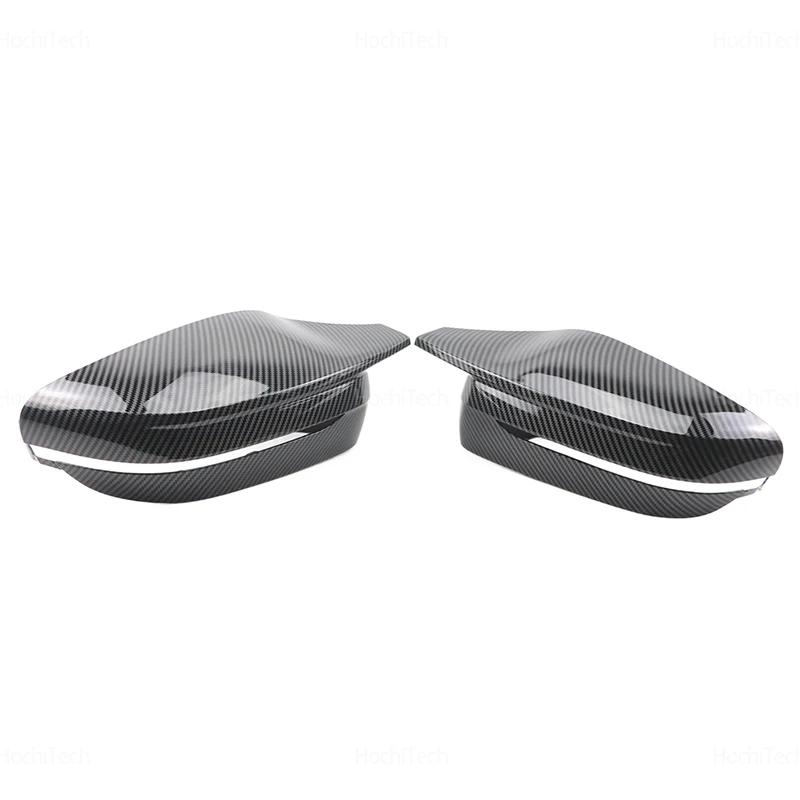 RHD Carbon Fiber Rearview Mirror Cap Wing Side Cover for BMW 3 4 5 7 8 Series G20 G21 G30 G38 G22 G23 G11 G12 G15 G16 LHD