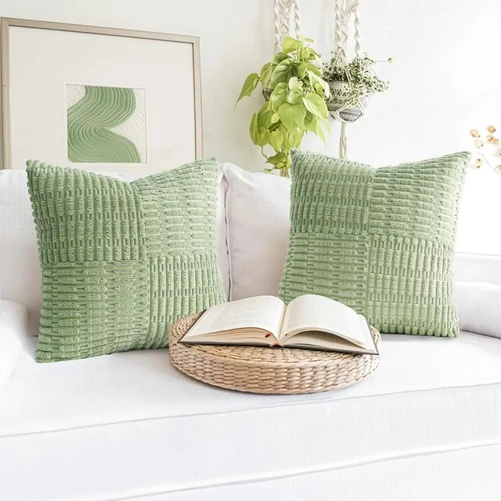 Modern Super Soft Corduroy Pillow Cover Solid Color Wear Resistant Plush Pillowcase Thickened Comfortable Pillowslip Home Decor
