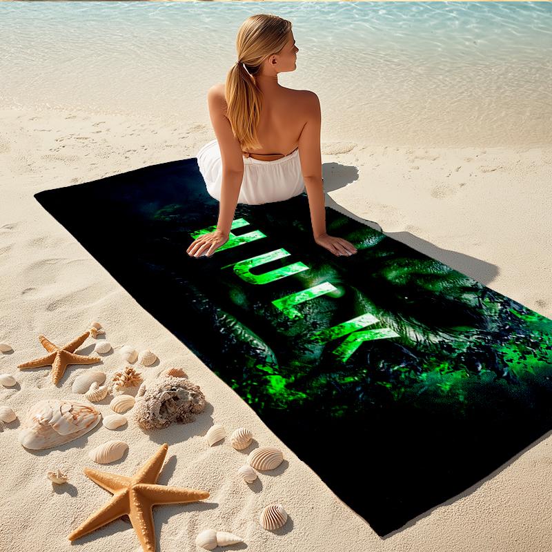 1Pc Hulk'S Power Beach Towel Quick Dry Multiuse For Beach Pool Gym Yoga Home Travel Christmas Halloween Xmas Gift S1971