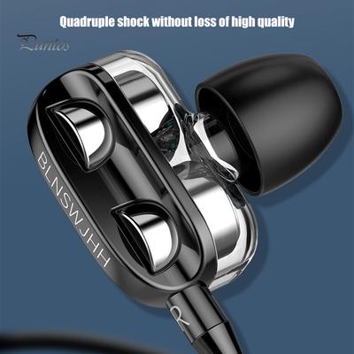 Auricolari stereo cablati universali in-ear per bassi pesanti Cuffie sportive con microfono
