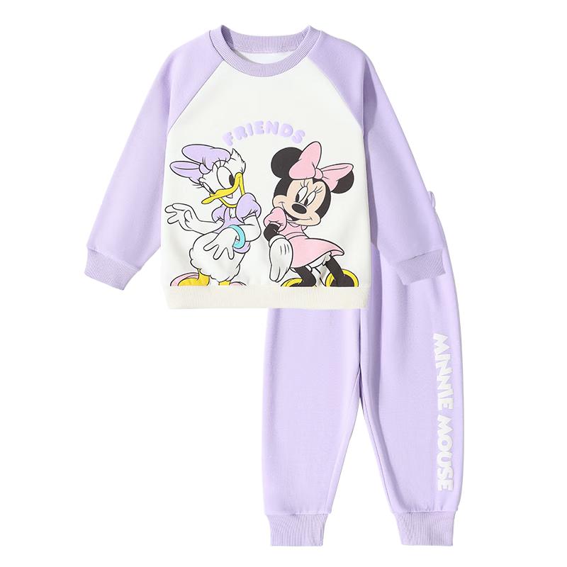 Disney Baby Girls' Anti-Bacterial Casual Tracksuit Set