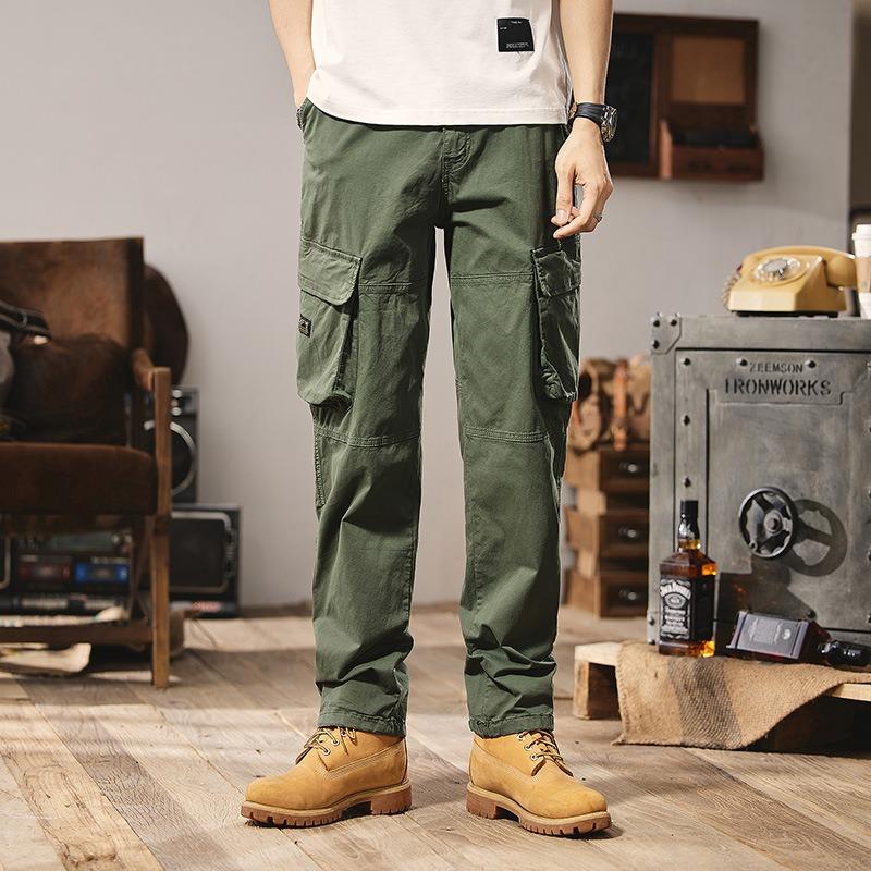 

Summer New Overalls Casual Pants Men s Loose Sports Outdoor Wear-resistant Trend Fashion Personalized Style 28 армия зеленый