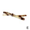 5-color Women Bow Hair Clips Plain Color Acrylic Hairgrip Tie Sweet Hair Bowknot Bow Simple Cute Hairpin Accessories Pins S X8m4