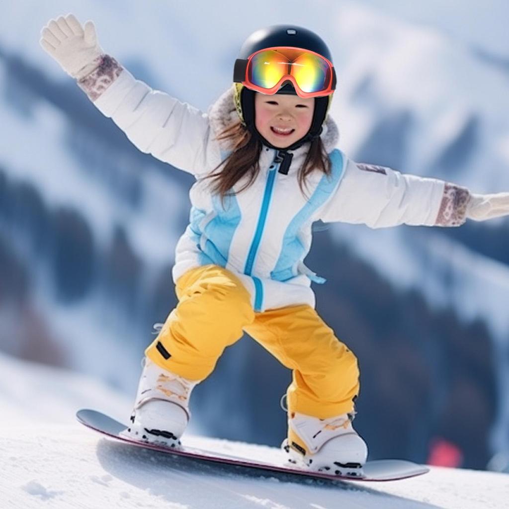 Winter Snow Sports Goggles UV Protection Snow Goggles Outdoor Skiing Helmet Goggles Comfortable For Children Boys Girls