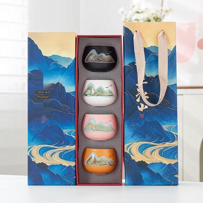 ZISIZ Ceramic Teacup Gift Set