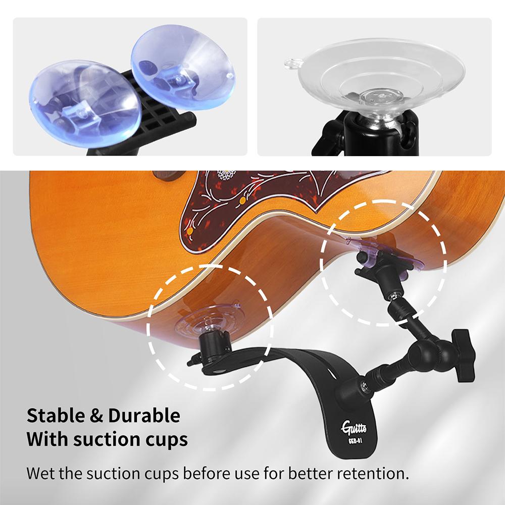JOYO GGR-01 Guitto Series Guitar Rest Foldable Aluminum Alloy Guitar Balance Support Suitable for Classical/Acoustic Guitars