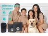 Pet Doorbell: Adjustable Volume, Easy Install, Rainproof, Suitable for Small & Large Pets.