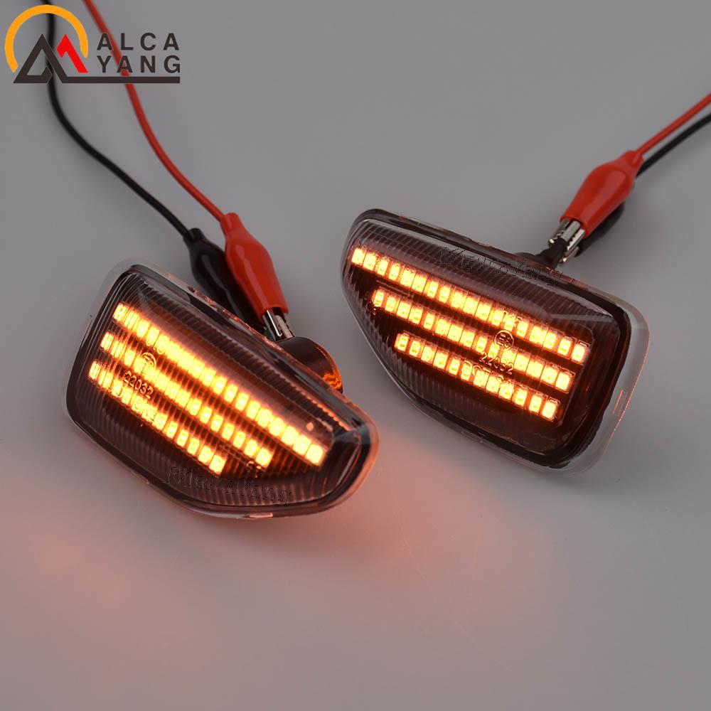 2019 2020 2021 For Dacia Duster II (HM) Sandero II 2013-2021 Logan II 2012-2022 2Pcs LED Dynamic Turn Signal Light Side Marker
