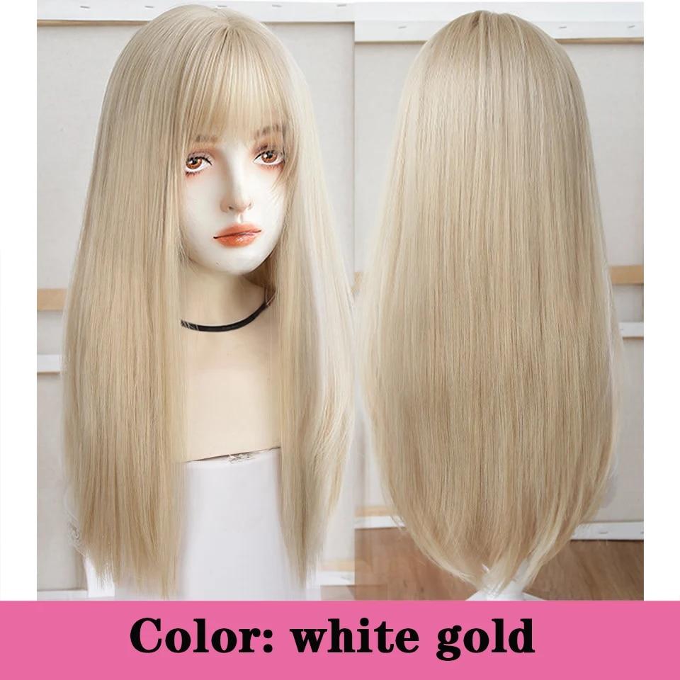 Dlouhá kudrnatá syntetická paruka se středovou ofinou tmavě hnědá paruka z přírodních kudrnatých vlasů ženská Cosplay paruka paruka z tepelně odolných vláken