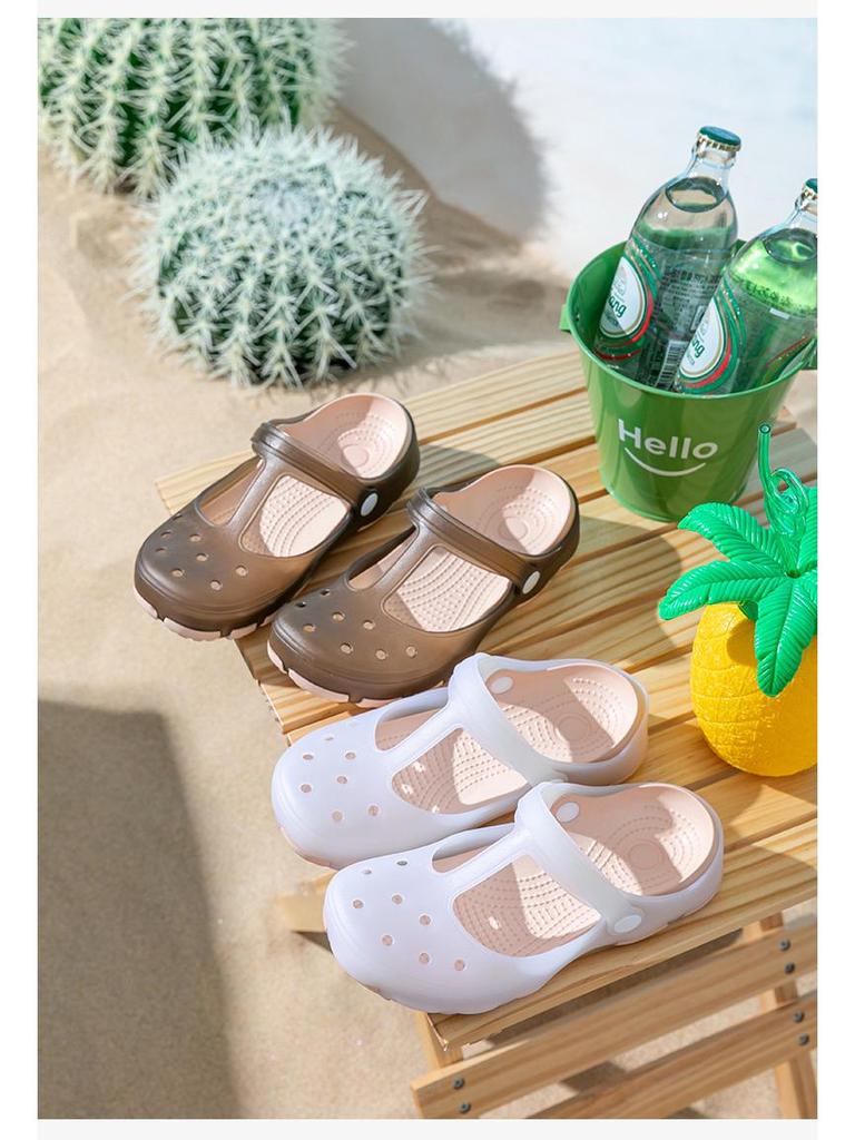 Summer Anti-Slip Half Toe Sandals for Women: Soft Sole Thick Base Slippers for Nurses, Pregnant Women, and Outdoor Wear