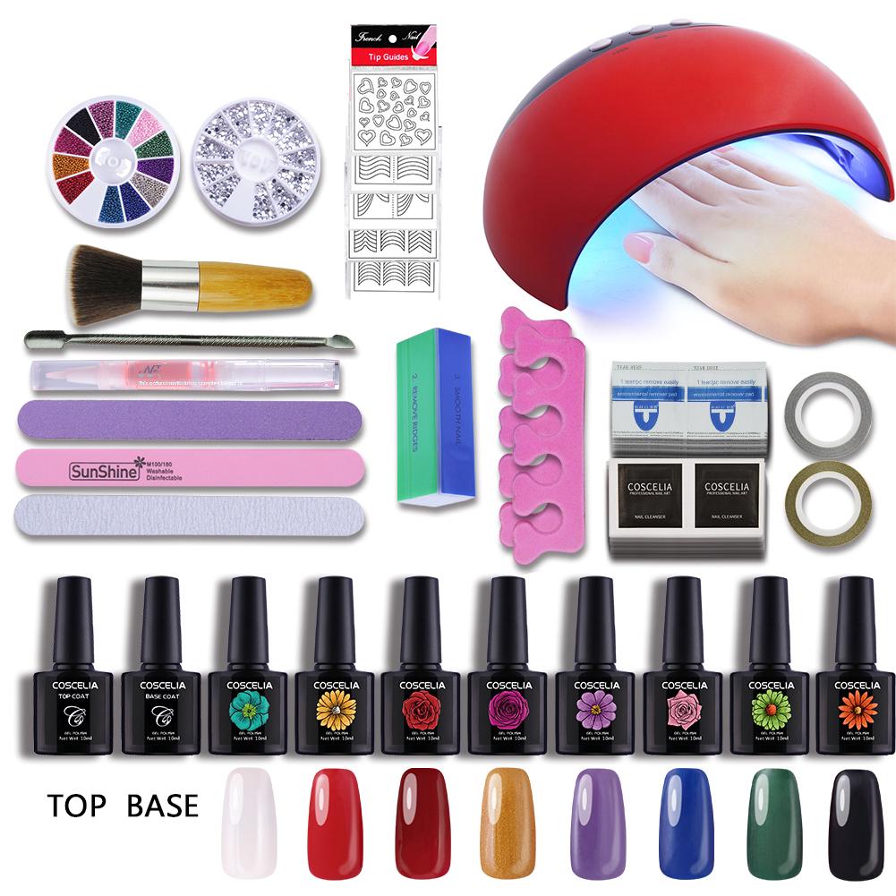 Nail Gel Kit Manicure Set 24w Uv Lamp Usb Led Dryer Art Nail Gel Kit Manicure Set 24w Uv Lamp Usb Led Dryer Art 8 Colors Polish Sets At A Low Prices On Joom E Commerce Platform