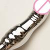Metal Anal Dildo Sex Toys,Curved Butt Plug,Ass Anus Dilator,Analplug Buttplug With Jewelry Base,Prosate Massager