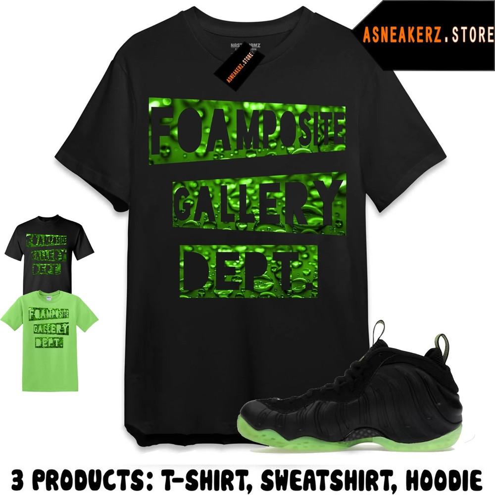Футболка в тон к кроссовкам Foamposite One Black Volt, Футболка Gallery Dept, Унисекс Футболка XL