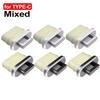 6/1Pcs Type C Charging Port Protector Stopper Cap Cover DIY Dust Plugs Pendant for iPhone 17 Samsung Anti-Dust Plug with Hole