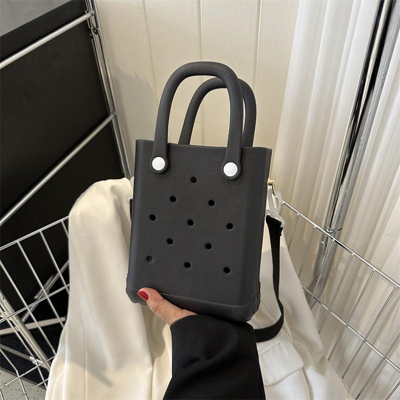 New Cartoon Versatile Accessories Bag Beach Bag New Fashion Niche One Shoulder Crossbody Hand Carry Hole Bag