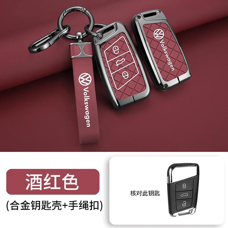 Valve Stems Caps For VOLKSWAGEN VW Fashion Car Smart 3 Buttons Key Case Cover Shell Fob For VW Volkswagen Passat B8 CC Arteon Ma Zw3
