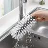 1 Pcs New Kitchen Wall Mounted Glass Cleaning Brushs Rotating Water Cup Brush Detachable Portable Cups Brush Suction Cups
