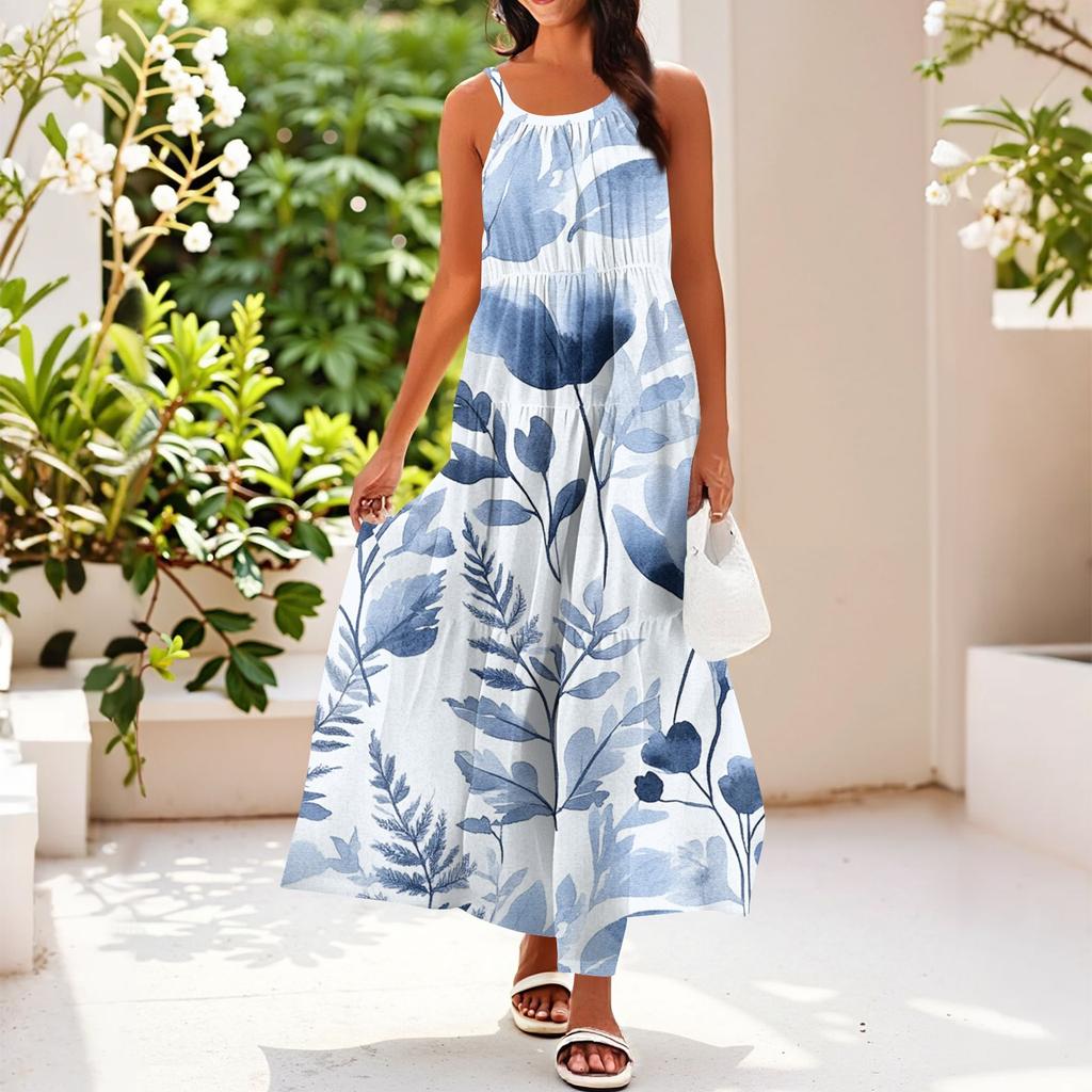 Women's Summer Casual Fashion Suspender Sleeveless Dress