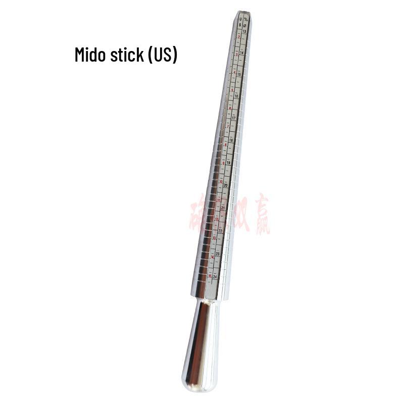 UKUS Multinational Ring Sizer: Korean, American, Japanese, English Size Stick