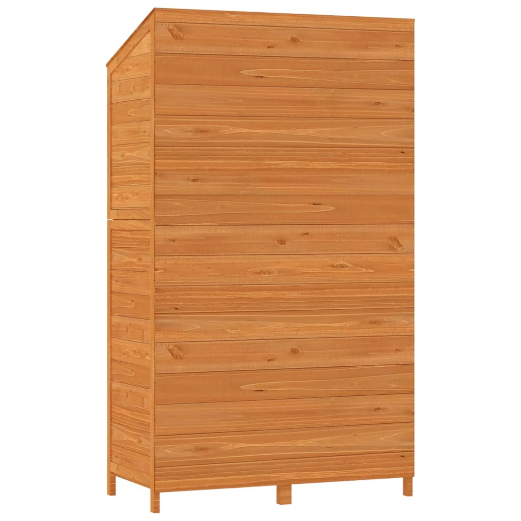 Vidaxl Szopa Ogrodowa, Brązowa, 102X52X174,5 Cm, Lite Drewno Jodłowe