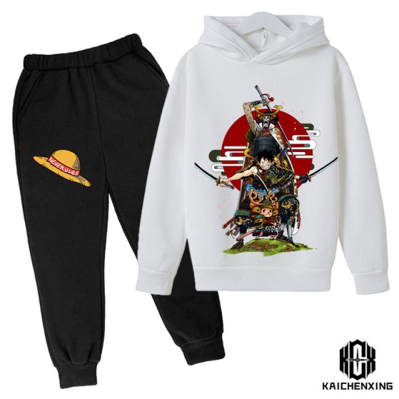 Ensemble Sweat à Capuche + Pantalon Pour Enfant 5-12 Ans - Motif Dessin Animé, En Coton - Pour Jeu, école, Cadeau De Noël