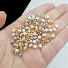 TX22 6/10/12mm 50pcs Solid Color Manual Alien Star Shape Beaded Exquisite Charm Plated Beads Jewelry DIY Bracelets Accessories