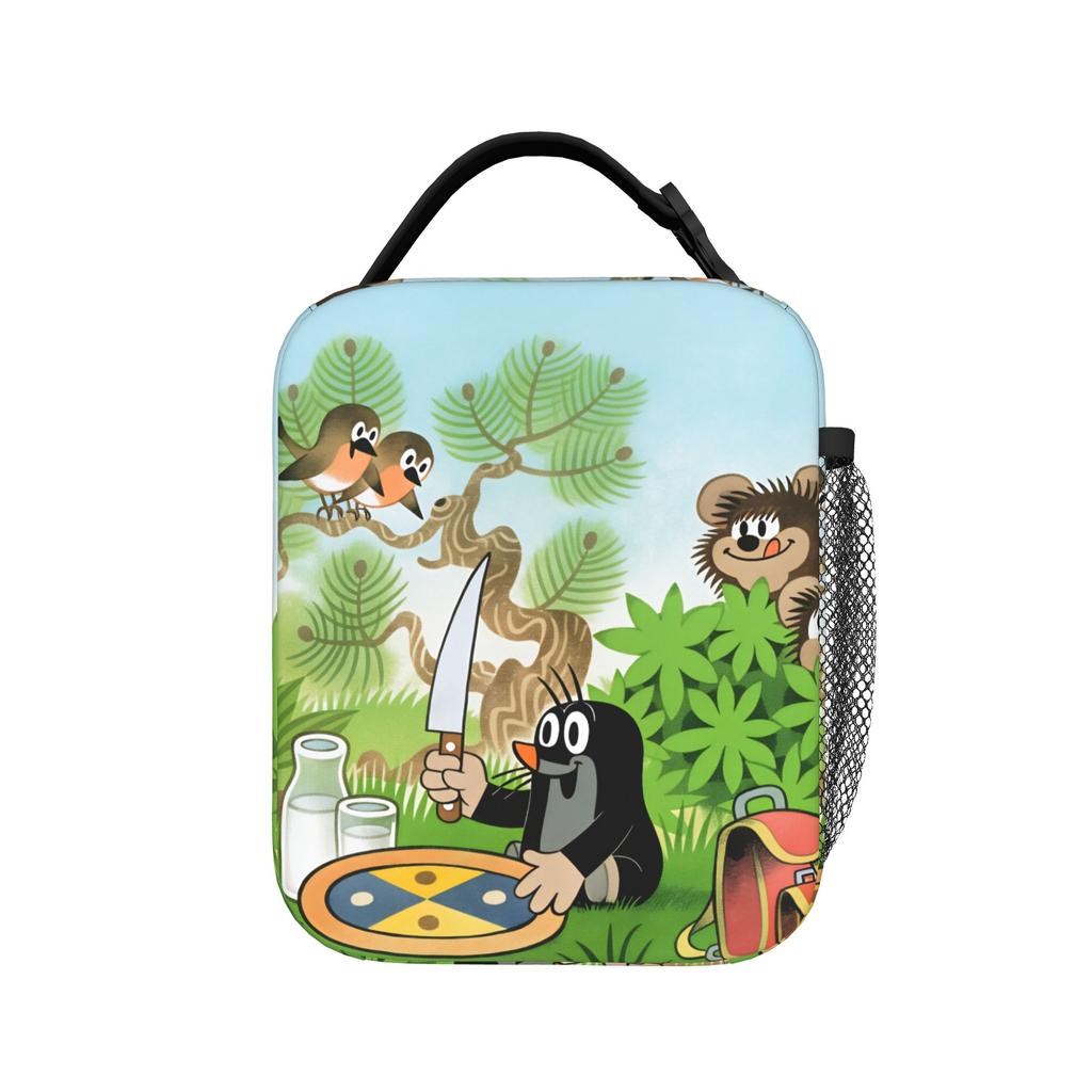 Czech Cartoon Krtek Mole Lunch Bag For Adult Lunch Box Casual Picnic Cooler Bag Portable Zipper Oxford Thermal Lunch Bags