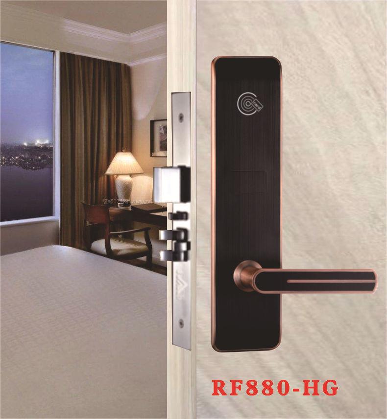 Smart Electronic Door Lock with Card Swipe and Password for B&B and Apartment Rentals