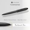 CROSS Townsend Midnight Black Ballpoint Pen Oil-Based NAT0042-62 (Officially Imported)