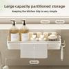 Cloth Rack, Kitchen Countertop, Sink, Draining Rack, Non-perforating Sponge, Steel Wool Ball Storage Rack, Bathroom Storage Hanging Rack