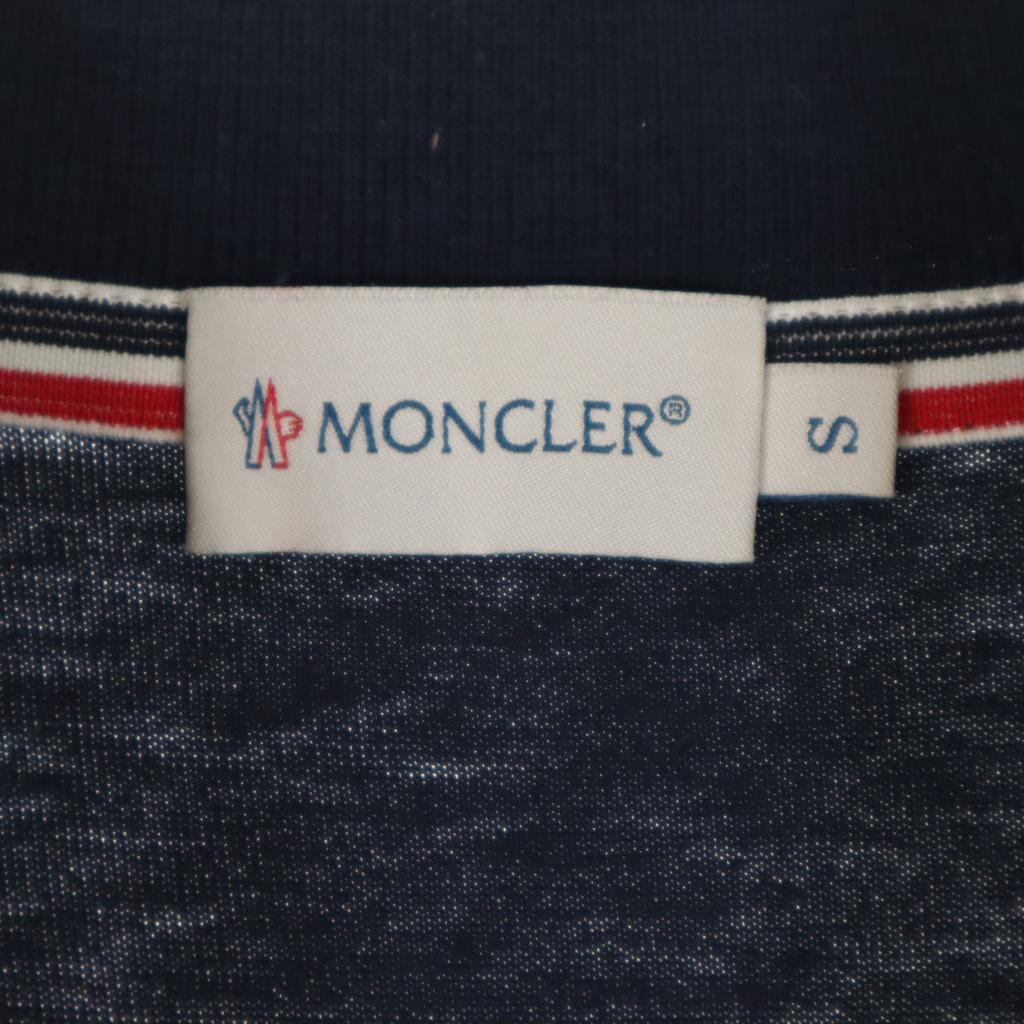 Moncler Short Sleeve Polo Shirt S Navy Men's Used