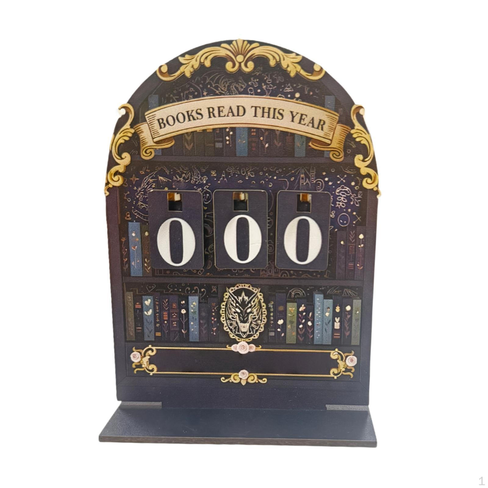 

Books Read Sign, Reading Indicator, Handmade Wooden Desk Decoration, Ideal Bookshelf for чорний
