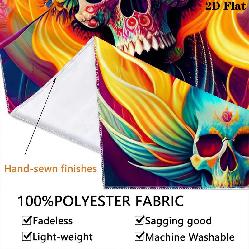Artistic skull Pattern Home Decor Tapestry, Wall Hanging, Decorative RV Wall Cloth.MGT0918596
