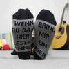 1 Pair BRING MIR EIN BIER I LOVE U Socks Novelty Cotton Socks Funny Socks