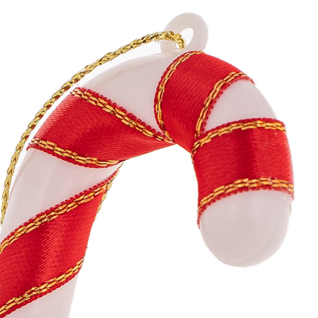 Laska Świąteczna Cukrowa Bombki Choinkowe Dekoracja 12 cm Zestaw 12 szt