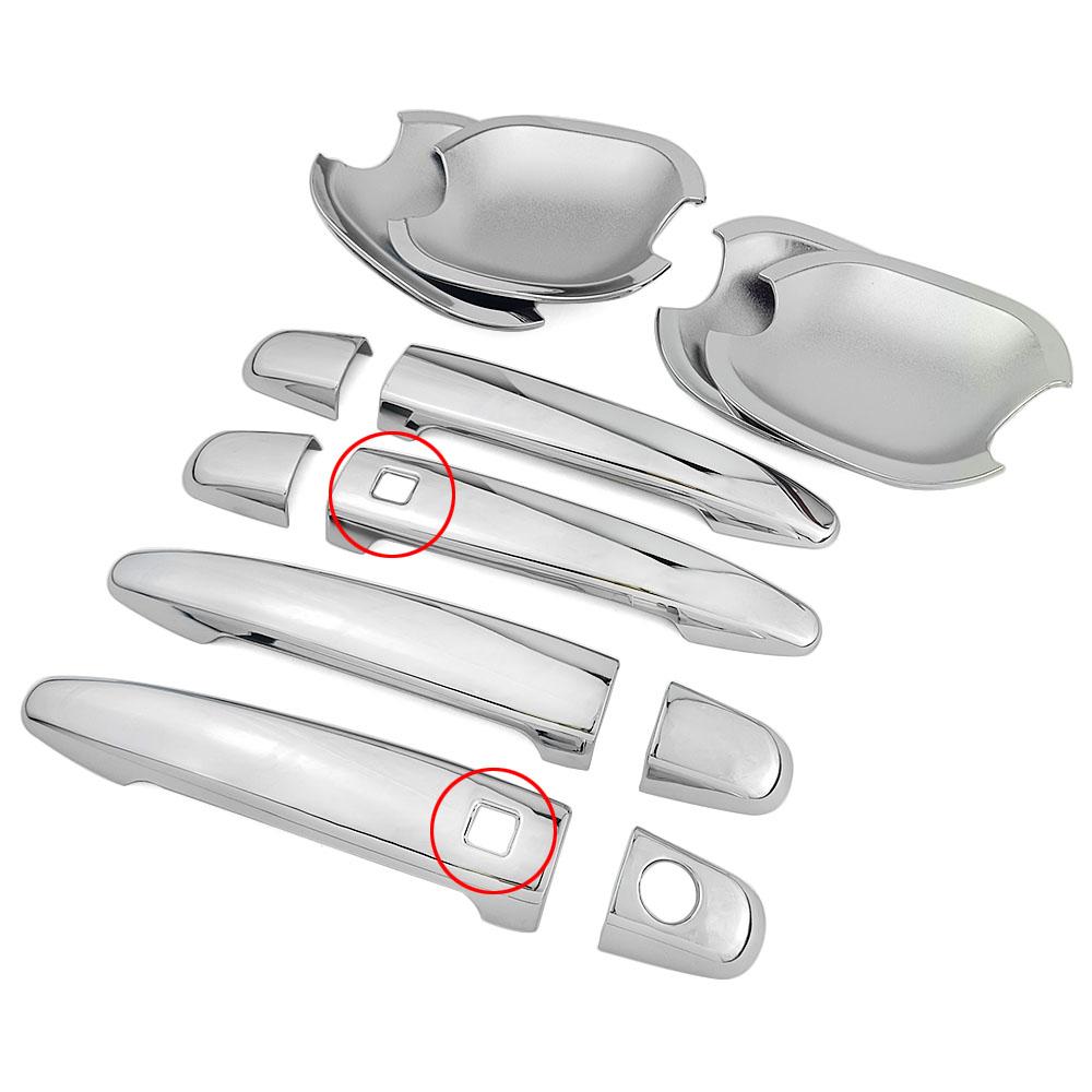 For Toyota Sienna 2004-2010 ABS Car Styling Chrome Side Door Handle Cover Trim & Door Bowl Cover 2005 2006 2007 2008 2009