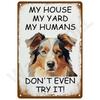 Retro Wall Art Mural Outdoor House Bathroom Home Room Decorations Decor Vintage Metal Signs Plates Tin Sign Posters Man Cave Bar